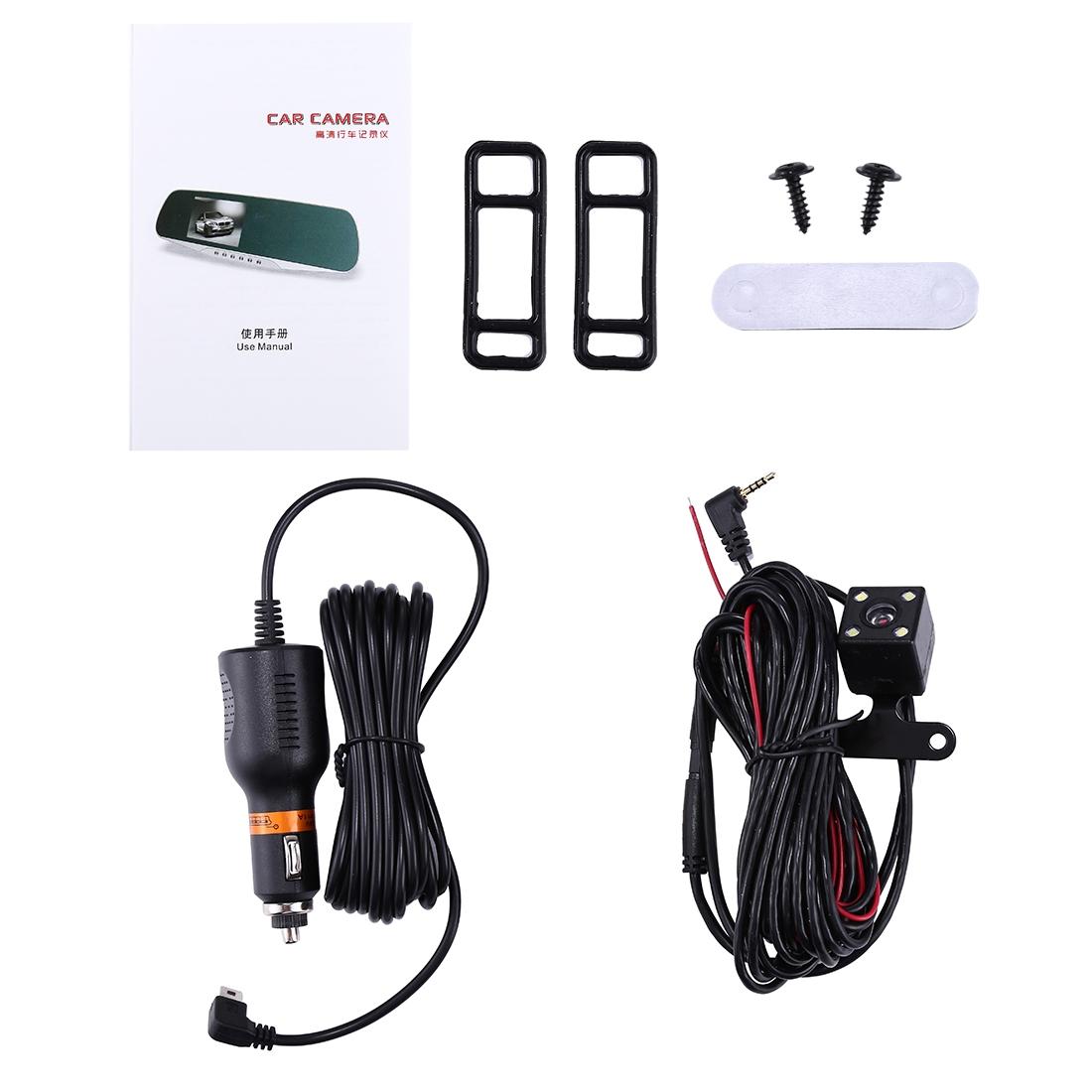 4.3 Inch Hd 1080p Rearview Mirror Vehicle Dvr with Screen Display