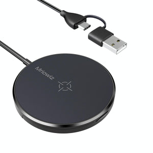 15W Desktop Magsafe Magnetic Wireless Charger With Usb C Cable