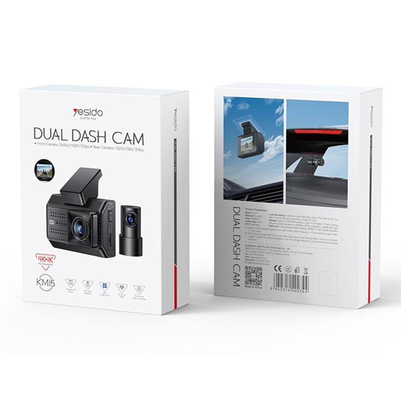 4k Dual Dash Cam for Driving - Km15
