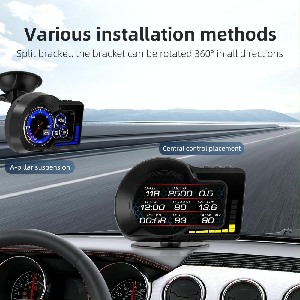 High Def Obd+Gps Hud For F15 Cars
