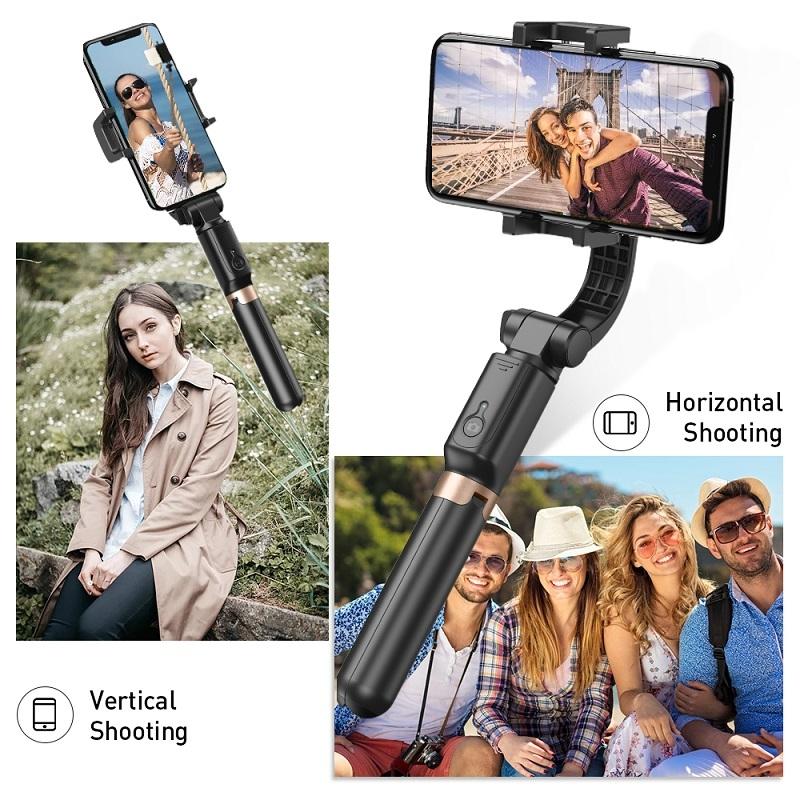 Multifunctional Mobile Phone Gimbal Stabilizer with Live Video and Selfie Stick