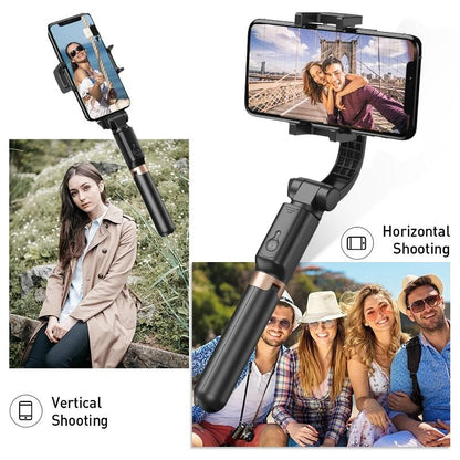 Multifunctional Mobile Phone Gimbal Stabilizer with Live Video and Selfie Stick