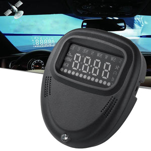2.0 Inch Car Gps Hud Head Up Display Speed Altitude & Alarm Auto Sleep Satellite Signal