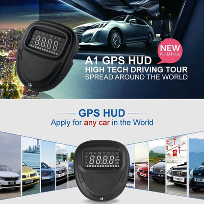 2.0 Inch Car Gps Hud Head Up Display Speed Altitude & Alarm Auto Sleep Satellite Signal