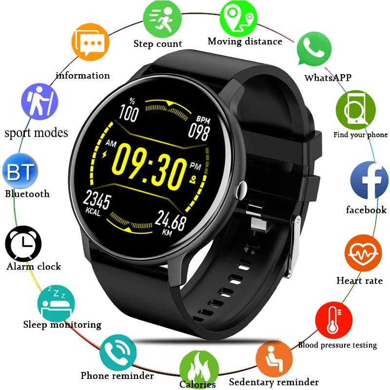 Heart Rate / Blood Oxygen / Blood Pressure Monitoring Bluetooth Smart Calling Watch - Mesh Black