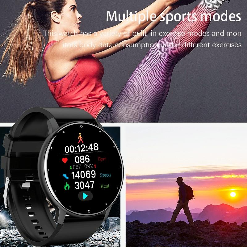 Heart Rate / Blood Oxygen / Blood Pressure Monitoring Bluetooth Smart Calling Watch - Mesh Black