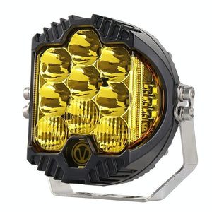 5 Inch Dc12V - 30V 5000Lm 6500K 50W Car Led Light On Three Sides Headlight For Jeep Wrangler Gold Light