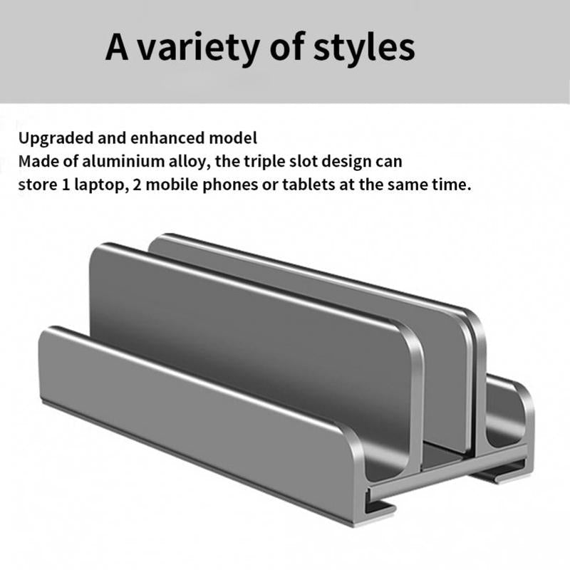 Multifunctional Aluminum Storage Stand for Laptop Tablet and Phone