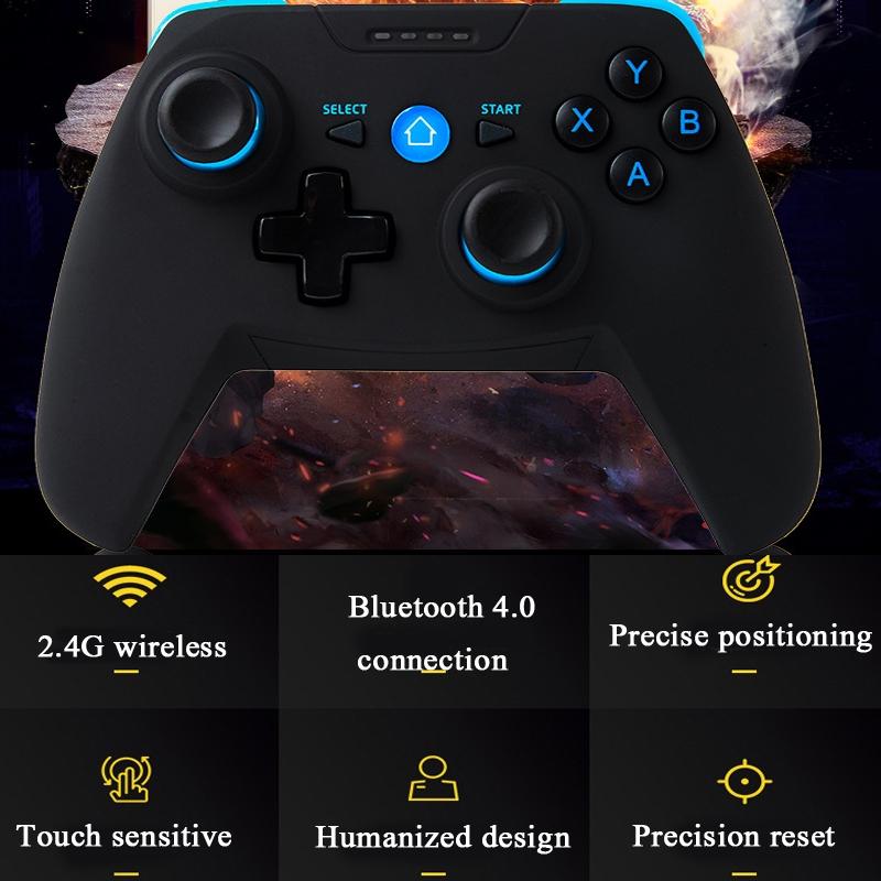 Wireless Game Controller for Android / Ios / Pc / Ps3 with Bluetooth 4.0 & Bracket - Blue