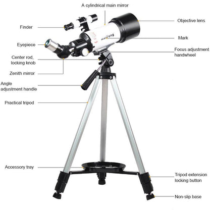 High Definition Astronomical Telescope with Tripod - 233x70