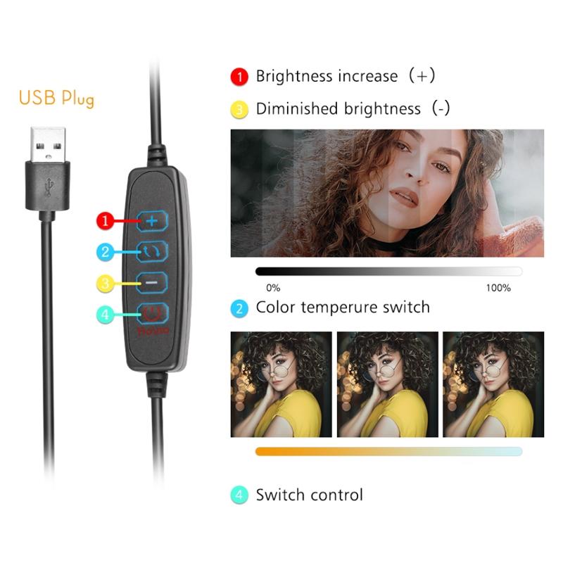 6 Three-colour Photography Flat-panel Fill Light with Bluetooth Remote and 0.5m Bracket