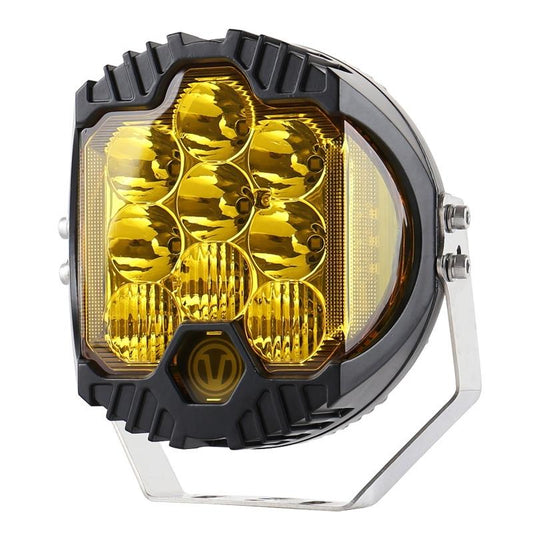 Car Led Light On Three Sides Headlight For Jeep Wrangler 7 Inch Dc12V