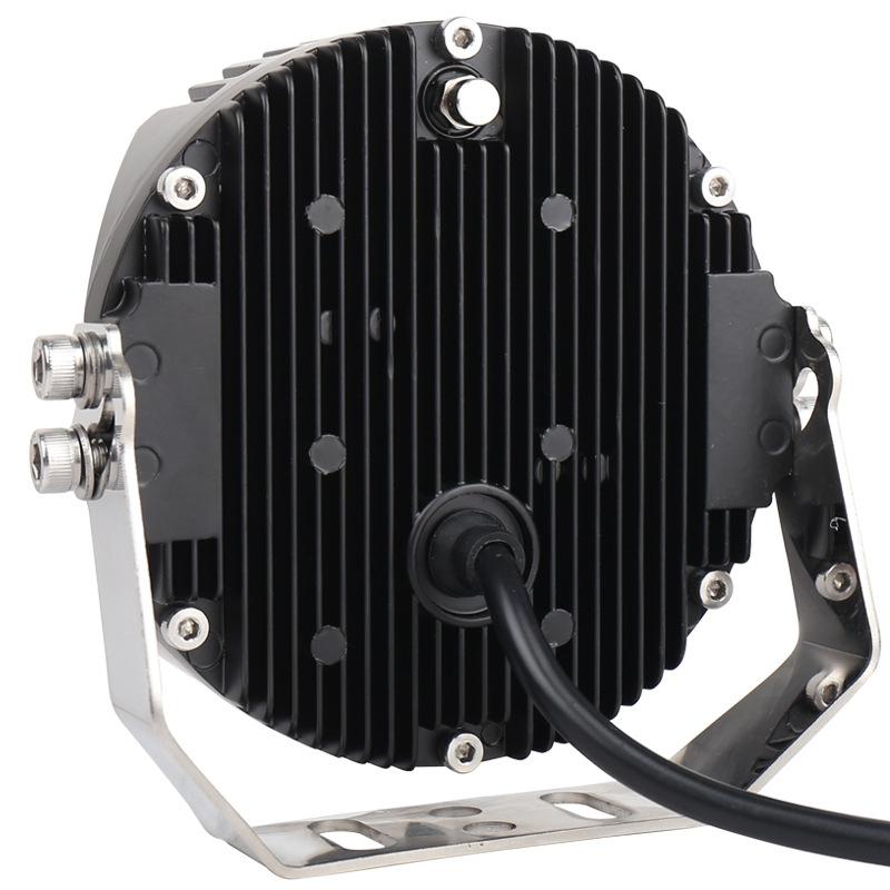 Car Led Light On Three Sides Headlight For Jeep Wrangler 7 Inch Dc12V