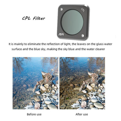 3-in-1 Action Camera Filters for Dji Action 2 - Cs Style