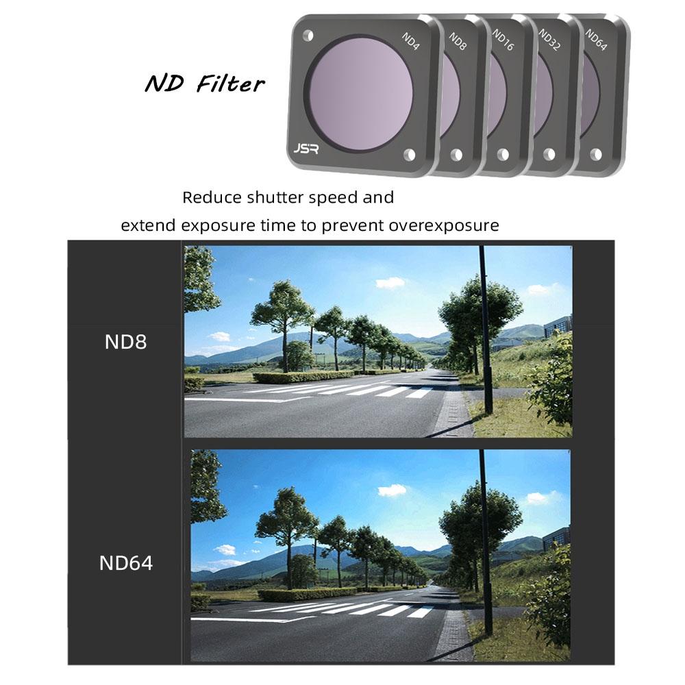 3-in-1 Action Camera Filters for Dji Action 2 - Cs Style