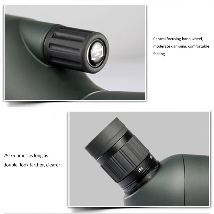 High Definition 25-75X70 Zoom Monocular Telescope For Outdoor Use