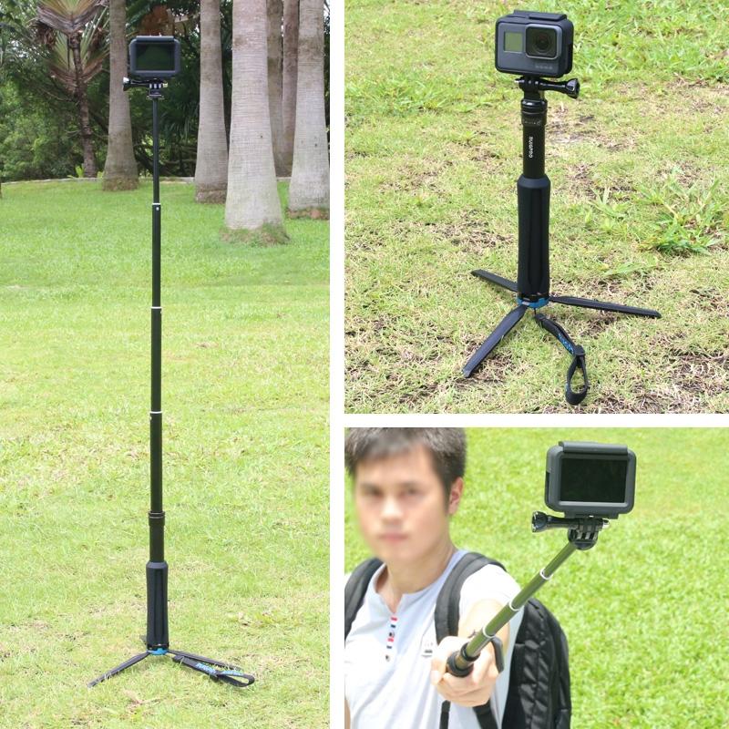 Foldable Tripod Selfie Stick for Action Cameras - 23.5-81cm Length