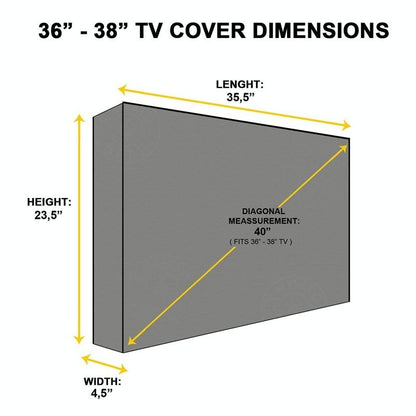 Universal Outdoor Tv Cover - 52-55 Inch Waterproof & Dustproof