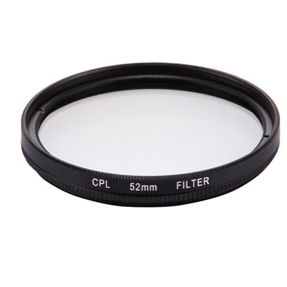 3-in-1 52mm Round Cpl Lens Filter for Gopro Hero7 with Cap