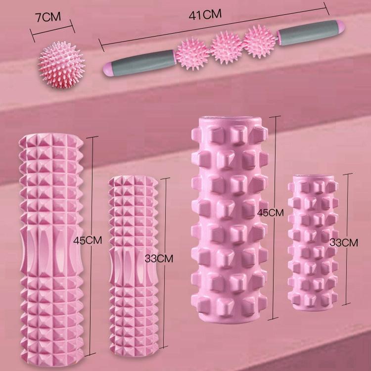 Foam Roller Set 3 - In - 1 Eva - 45cm - Wolf Tooth - Pink - Factory Direct Shop
