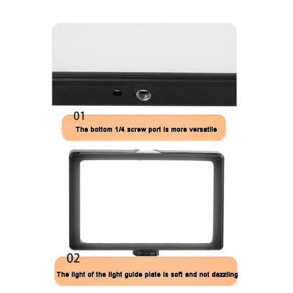 6 Three-colour Photography Flat-panel Fill Light with Bluetooth Remote and 2.1m Bracket