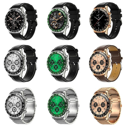 Smart Bluetooth Calling Watch With Nfc Function - Green Silver Steel