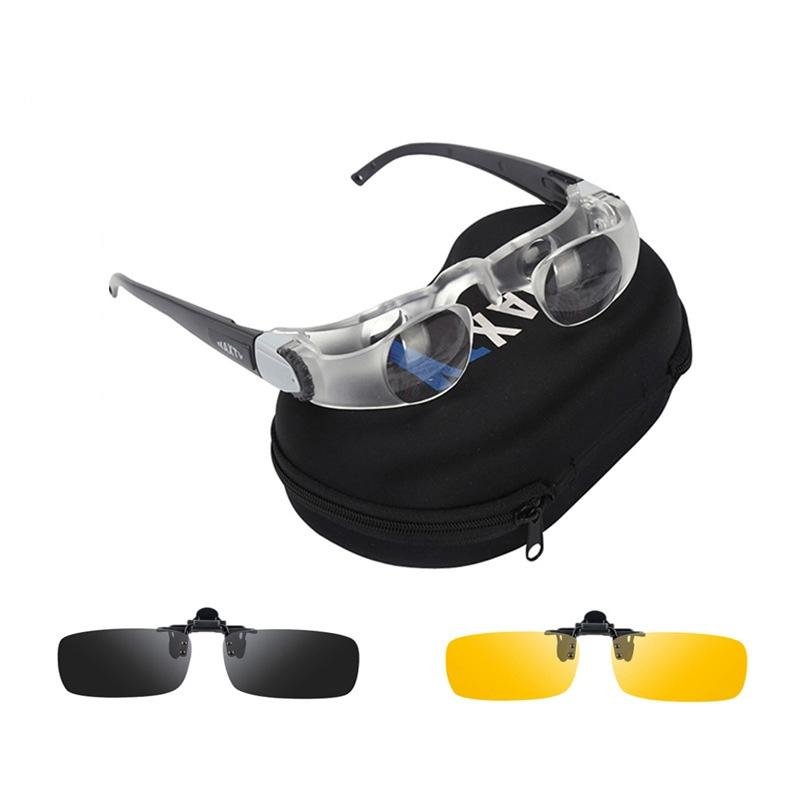 Adjustable Focus Fishing Telescope with Myopia Clip - Yellow & Gray - Factory Direct Shop