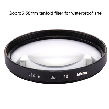 10x Close Up Lens Filter for Gopro Hero7 / 6 / 5 - 58mm Dual Function