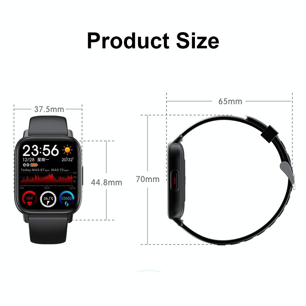 1.69 Inch Waterproof Smart Watch With Health Monitoring & Body Temperature Detection