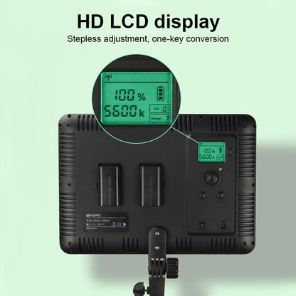 600 Led Flat Fill Light with Remote & Display - Ttv-600