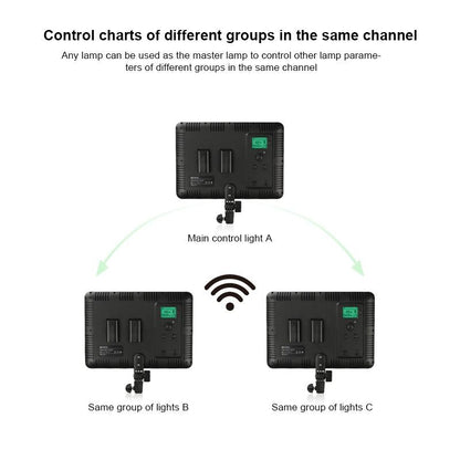 600 Led Flat Fill Light with Remote & Display - Ttv-600