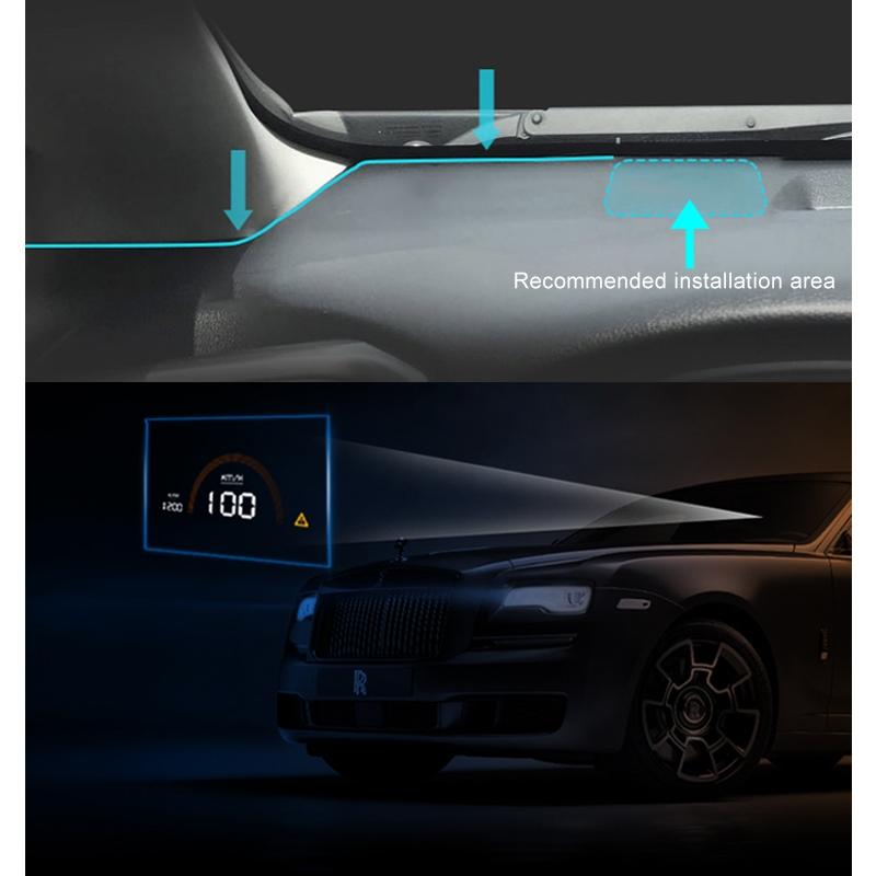 4.5 Inch Car Obd Hud Display Universal Vehicle Mounted Head Up