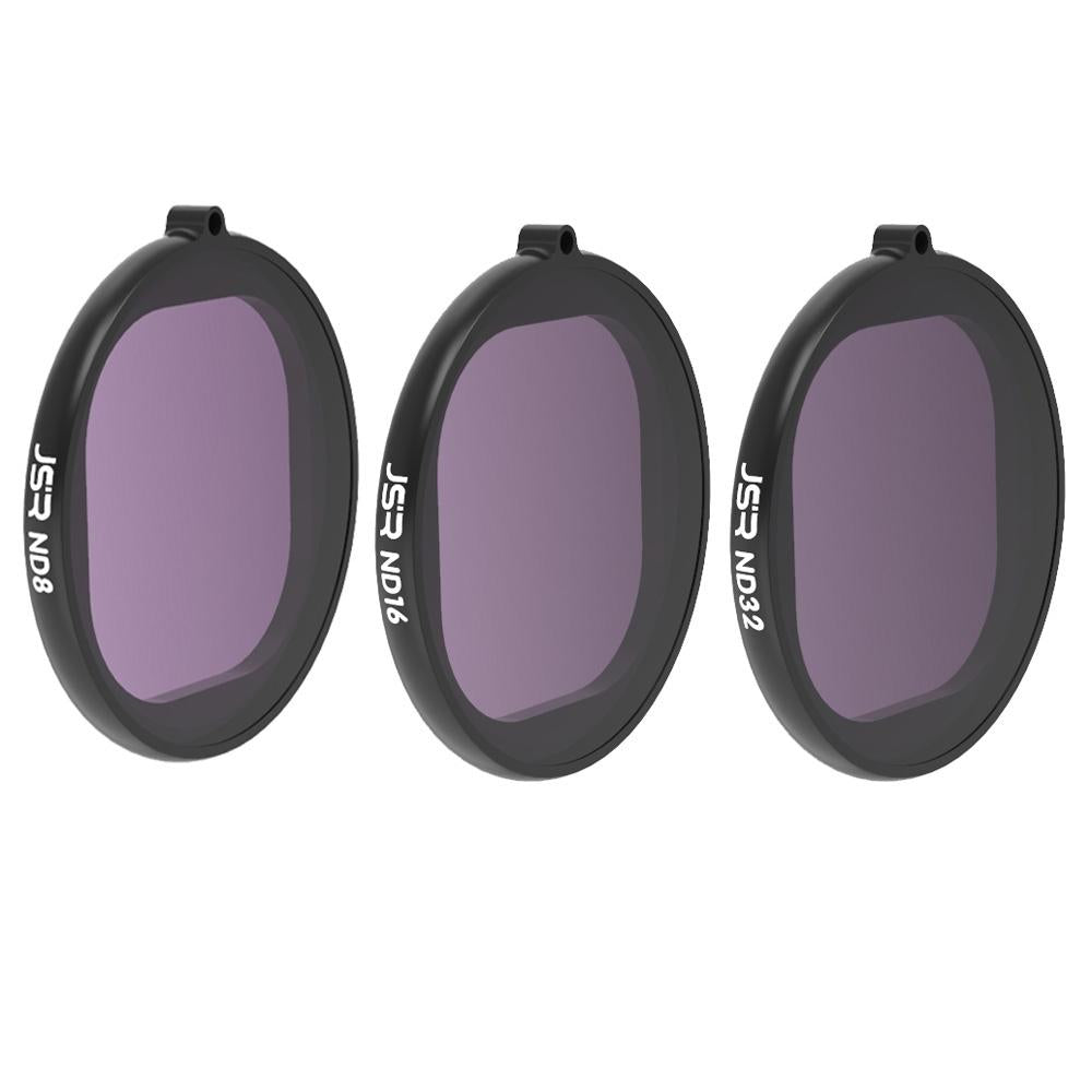 3-in-1 Round Lens Filter for Gopro Hero8 - Nd8 Nd16 Nd32