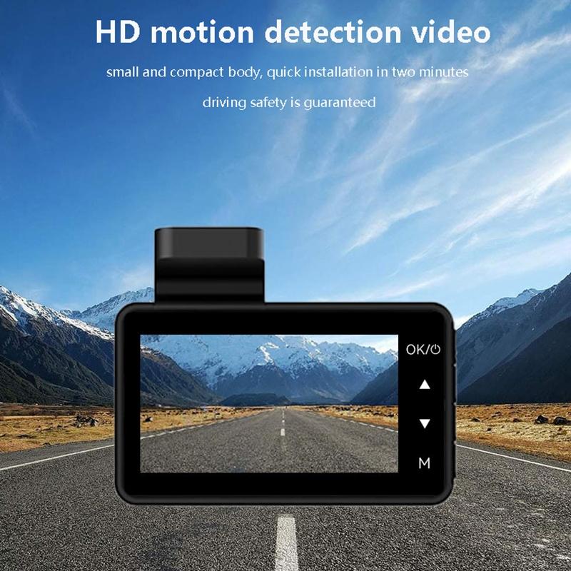 1080p Hd Single Driving Recorder - 3 Inch Car