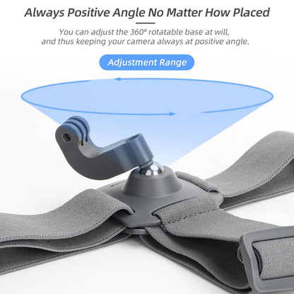 Adjustable 360 Degree Head Strap for Action Cameras - Camouflage