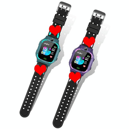 Children Phone Watch Smart Positioning Full Touch Screen Student Watch - Green