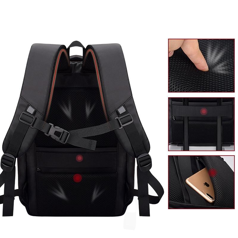 Universal Business Backpack With Usb Charging Port - Black 13-15 Inch