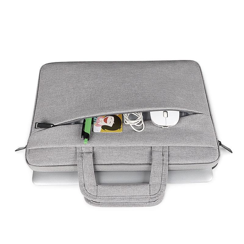 11.6-12.5 Inch Multi-compartment Laptop Sleeve with Waterproof Storage - Rose Pink