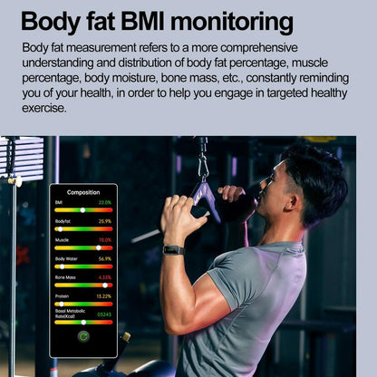 Waterproof Ecg Smart Watch For Health Monitoring - Ip68 - Black