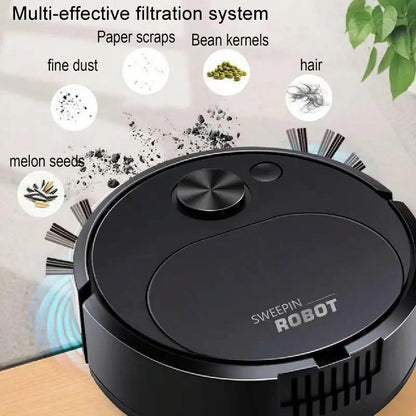 Smart Usb Charging Robot Vacuum for Family Cleaning - Yellow