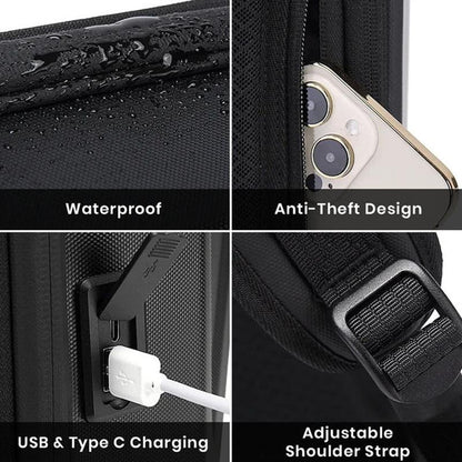 Expandable Business Backpack For Men Black