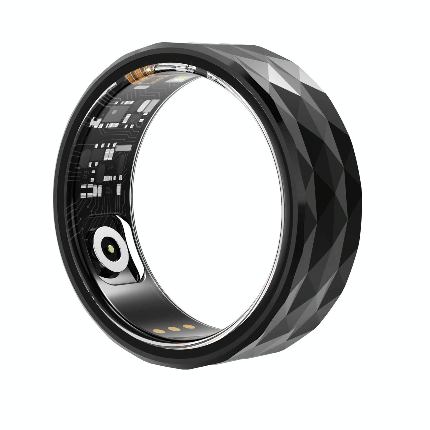 Smart Ring For Health Monitoring And Exercise - R12M Size 18 - Black