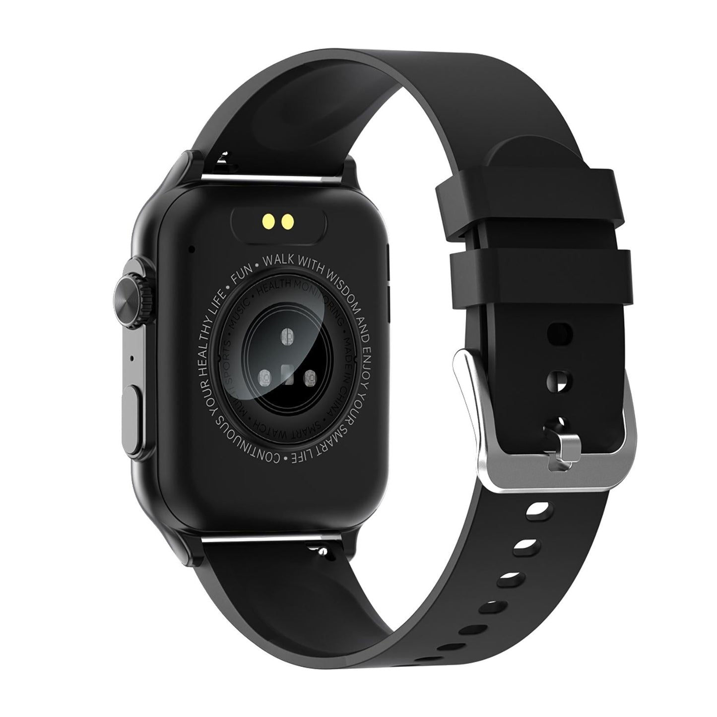 1.96 Inch Ips Screen Smart Watch Supports Bluetooth Calls / Blood Oxygen Monitoring - Black