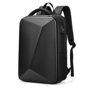 Expandable Usb Laptop Backpack for Business Travel - Black