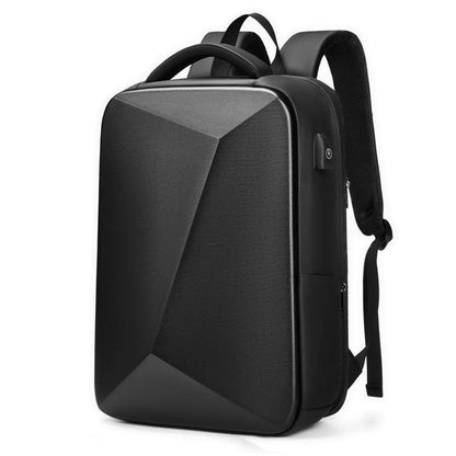 Expandable Usb Laptop Backpack for Business Travel - Black