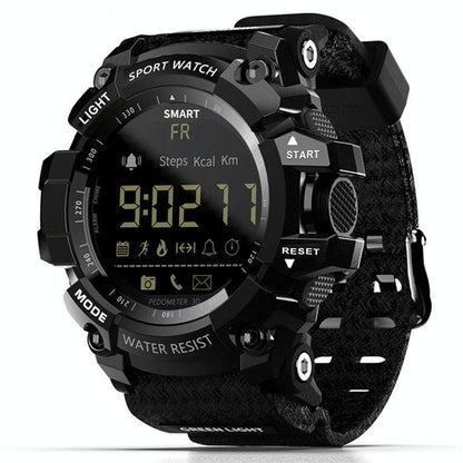Lcd Screen 50M Waterproof Smart Watch Support Information Reminder / Remote Camera / Walking Motion Monitor Black