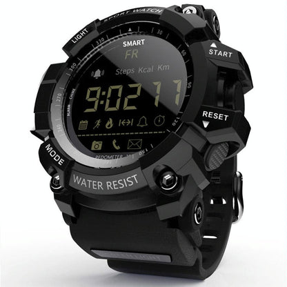 Lcd Screen 50M Waterproof Smart Watch Support Information Reminder / Remote Camera / Walking Motion Monitor Black