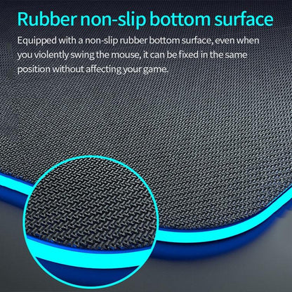 Wireless Charging Rgb Mouse Pad - Black