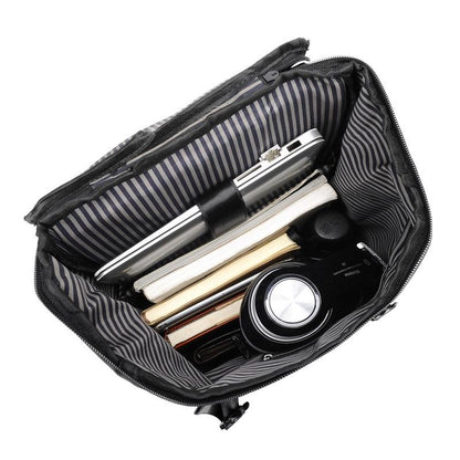 Men Business Travel Backpack - Spacious and Stylish - Black