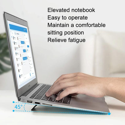 Foldable Laptop Stand - Portable and Compact - White